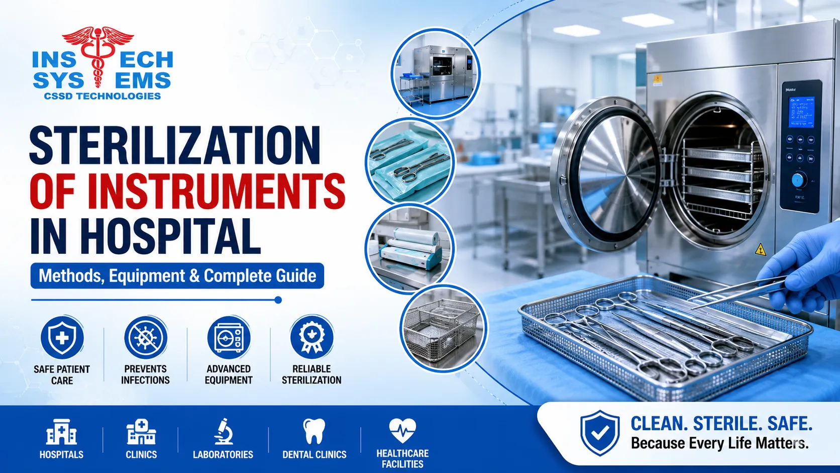 You are currently viewing Sterilization of Instruments in Hospital: Methods, Equipment & Complete Guide